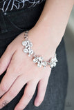 Old Hollywood - White Bracelet ~ Paparazzi