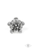 Petal Pusher - Silver Ring ~ Paparazzi