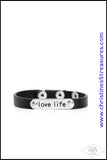 Love Life - Black Bracelet ❤️ Paparazzi