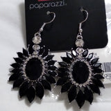 Big Time Twinkle - Black Earrings ~ Paparazzi Empower Me Pink