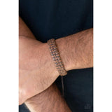 Rugged Pioneer - Brown Bracelet Paparazzi Bracelets