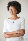 She Sparkles On/all Aglitter - Silver Necklace/bracelet Set Paparazzi Sets