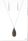 Tiki Tease - Black Necklace ~ Paparazzi