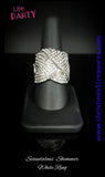 Scandalous Shimmer - White Ring ~ Paparazzi