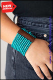Waikiki Wonderland - Blue Bracelet ❤️ Paparazzi
