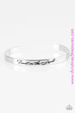Blessed Is The One Who Trusts - Silver Cuff ~ Paparazzi Inspirational