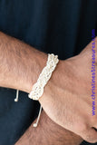 Coastal Diving - White Bracelet ~ Paparazzi Bracelets