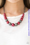 Color Me Ceo - Red Necklace ~ Paparazzi