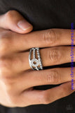 Cost Of Living - White Ring ~ Paparazzi Rings