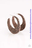 Country Cobblestone - Copper Earrings~ Paparazzi Earrings