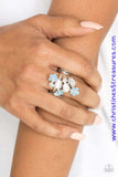 Daisy Delight - Blue Ring ~ Paparazzi Rings