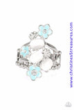 Daisy Delight - Blue Ring ~ Paparazzi Rings