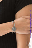 Definitely Dazzling - Silver Cuff Bracelet ~ Paparazzi