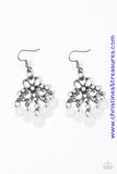 Dip It Glow - White Earrings ~ Paparazzi