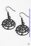 Dream Treehouse - Black Earrings ~ Paparazzi
