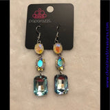 Dripping In Melodrama - Blue Earrings ~ Paparazzi