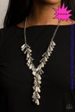 Dripping With Diva-Ttitude - White Necklace ~ Paparazzi Life Of The Party