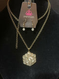 East Coast Elixir - Brass Necklace ❤️ Paparazzi