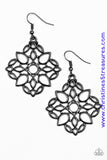 Elaborate Scheme - Black Earrings ~ Paparazzi