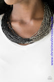 Flashy Fashion - Black Necklace ~ Paparazzi