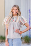 Floral Frill - Orange Earrings ~ Paparazzi Fashion Fix