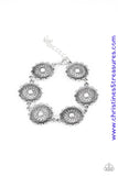 Funky Flower Child - White Bracelet ~ Paparazzi Bracelets