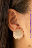 Get Up And Glow - Rose Gold Earrings ~ Paparazzi