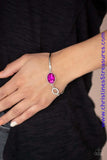 Glamorous Glow - Pink Bracelet ~ Paparazzi