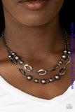 Glimmer Takes All - Black Necklace ~ Paparazzi