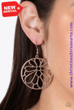 Glowing Glades - Rose Gold Earrings ❤️ Paparazzi