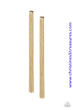 Head To Toe Dazzle - Gold Earrings ~ Paparazzi