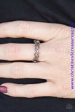 Heart Art - Black Ring ~ Paparazzi