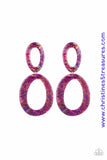 Hey Haute Rod - Multi Earrings ~ Paparazzi Acrylic