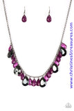 Hurricane Season - Purple Necklace ~ Paparazzi