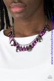 Hurricane Season - Purple Necklace ~ Paparazzi