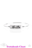 Hustle Hard - Silver Bracelet ~ Paparazzi Inspirational