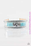 Hustlin Heart - Blue Bracelet ~ Paparazzi