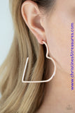 I Heart A Rumor - Rose Gold Earrings ~ Paparazzi