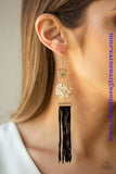 Lotus Gardens - Gold Earrings ~ Paparazzi Life Of The Party