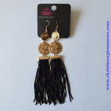 Lotus Gardens - Gold Earrings ~ Paparazzi Life Of The Party