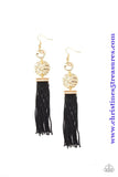 Lotus Gardens - Gold Earrings ~ Paparazzi Life Of The Party