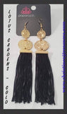 Lotus Gardens - Gold Earrings ~ Paparazzi Life Of The Party