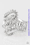 Make Waves - White Ring ~ Paparazzi
