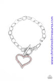 March To A Different Heartbeat - Pink Bracelet ~ Paparazzi