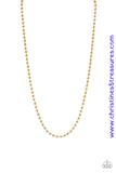 Mardi Gras Madness - Gold Necklace ~ Paparazzi