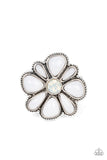 Meadow Mystique  - White Ring ❤️ Paparazzi