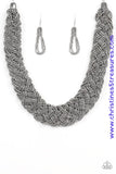 Mesmerizingly Mesopotamia - Black Necklace ~ Paparazzi
