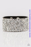 More Bang For Your Buck Black Snap Wrap Bracelet ~ Paparazzi