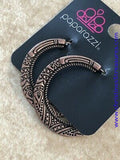 New Zealand Native - Copper Hoop Earrings ~ Paparazzi