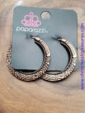 New Zealand Native - Copper Hoop Earrings ~ Paparazzi
